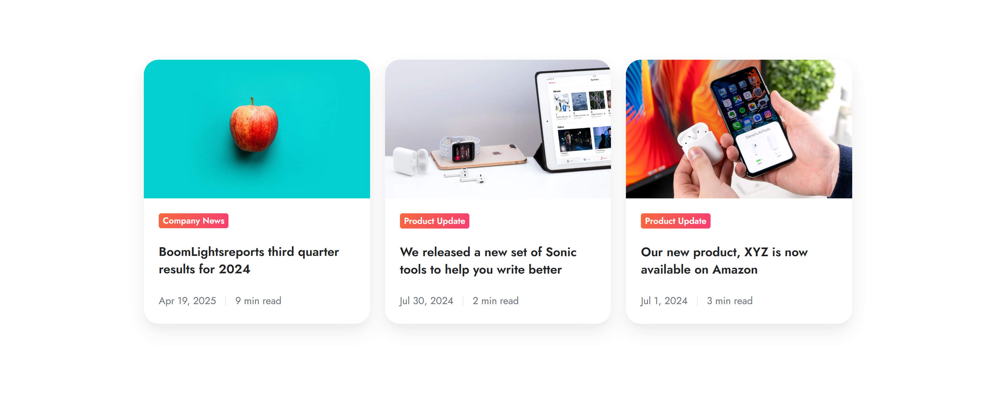 Act3 Blog Card Module Preview