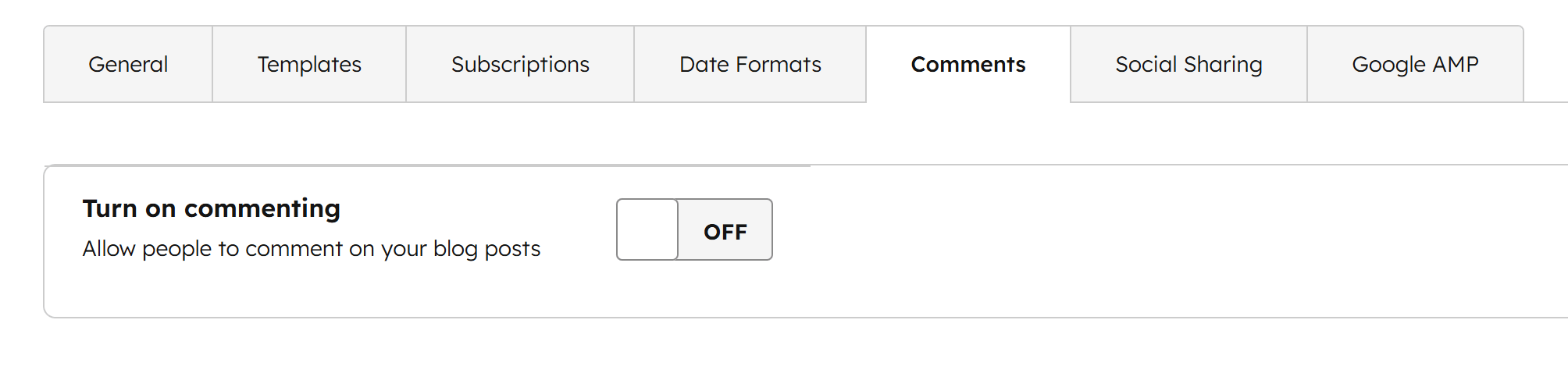 Act3 Blog Settings Comments Off