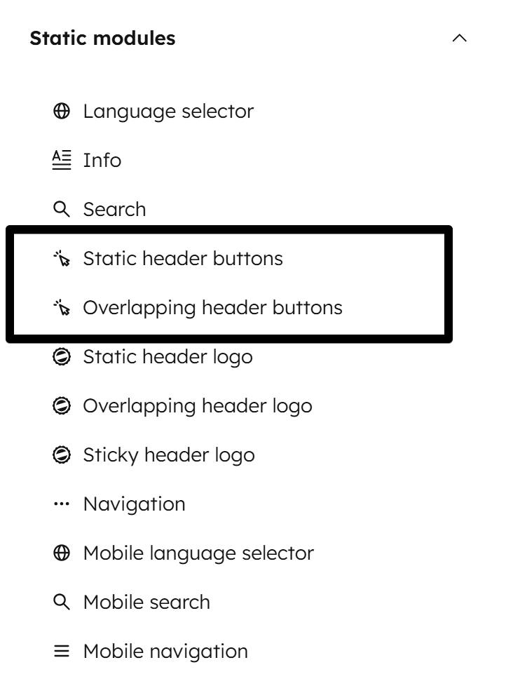 Act3 Header 2 Button Modules