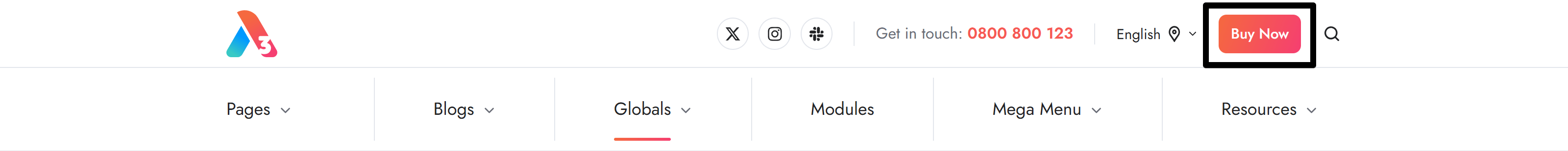 Act3 Header 3 Buttons