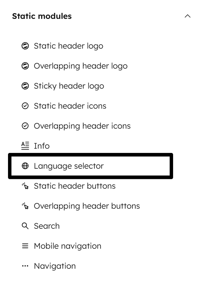 Act3 Header 3 Language Selector Module