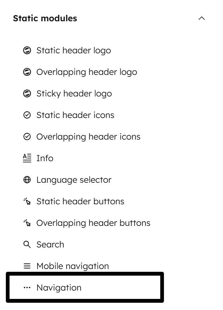 Act3 Header 3 Navigation Module