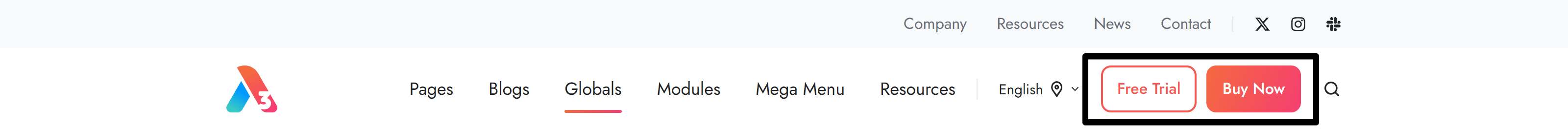 Act3 Header 4 Buttons