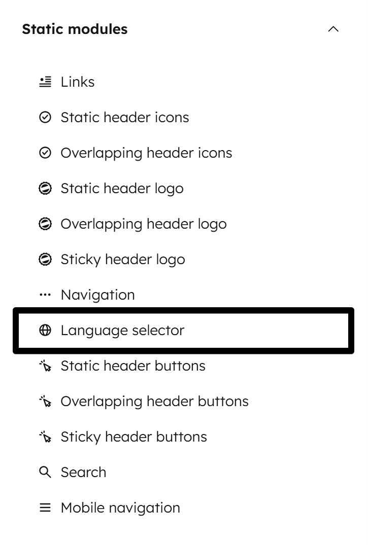 Act3 Header 4 Language Selector Module