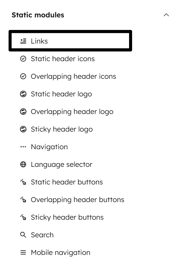 Act3 Header 4 Links Module