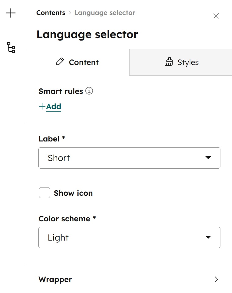 Act3 Header 6 Language Selector Module Settings