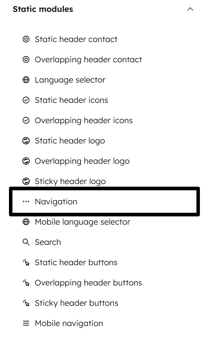 Act3 Header 6 Navigation Module