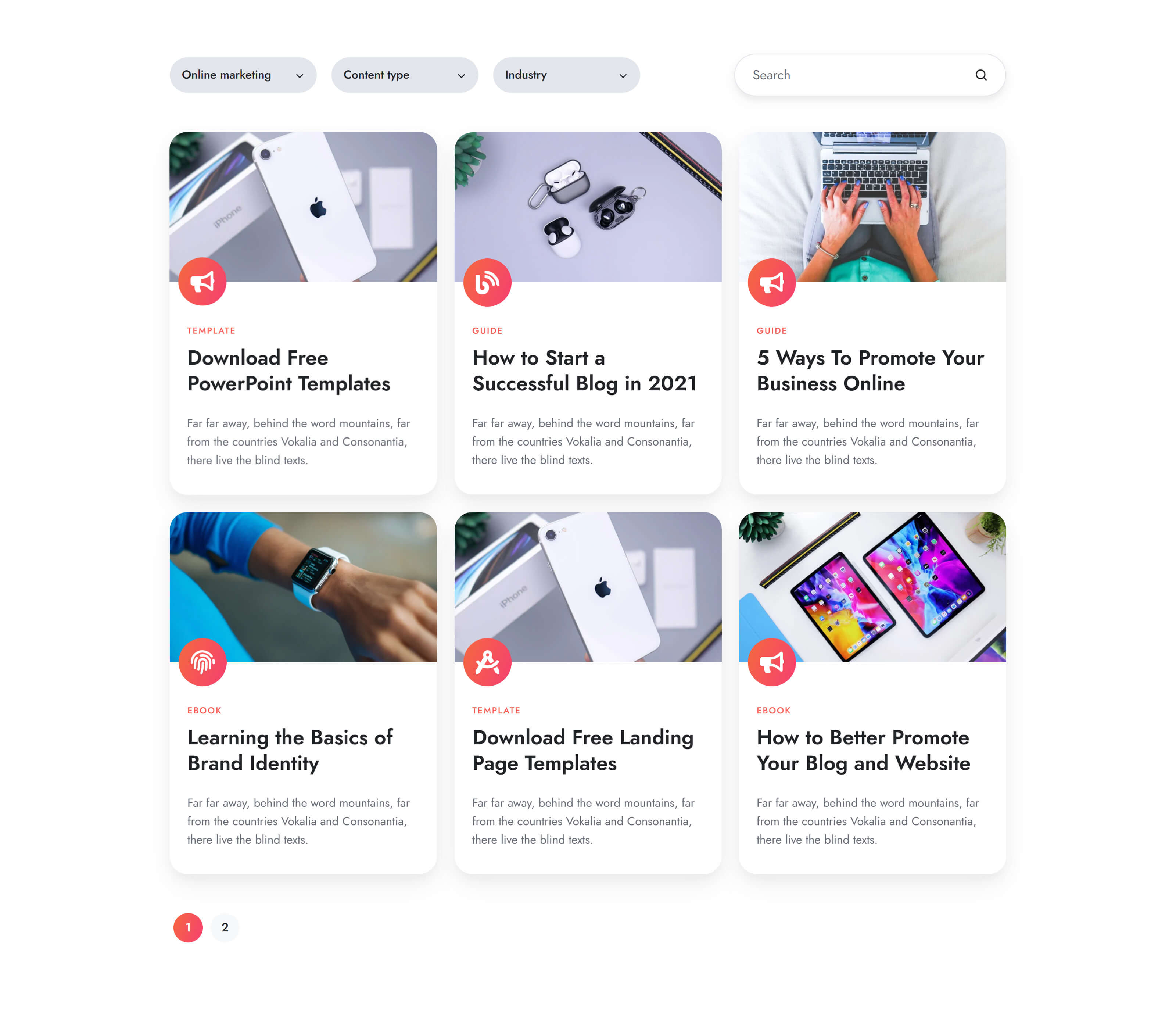 Act3 Listing Module Preview