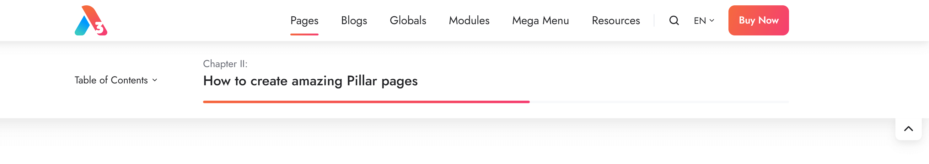 Act3 Pillar Navigation Module Preview