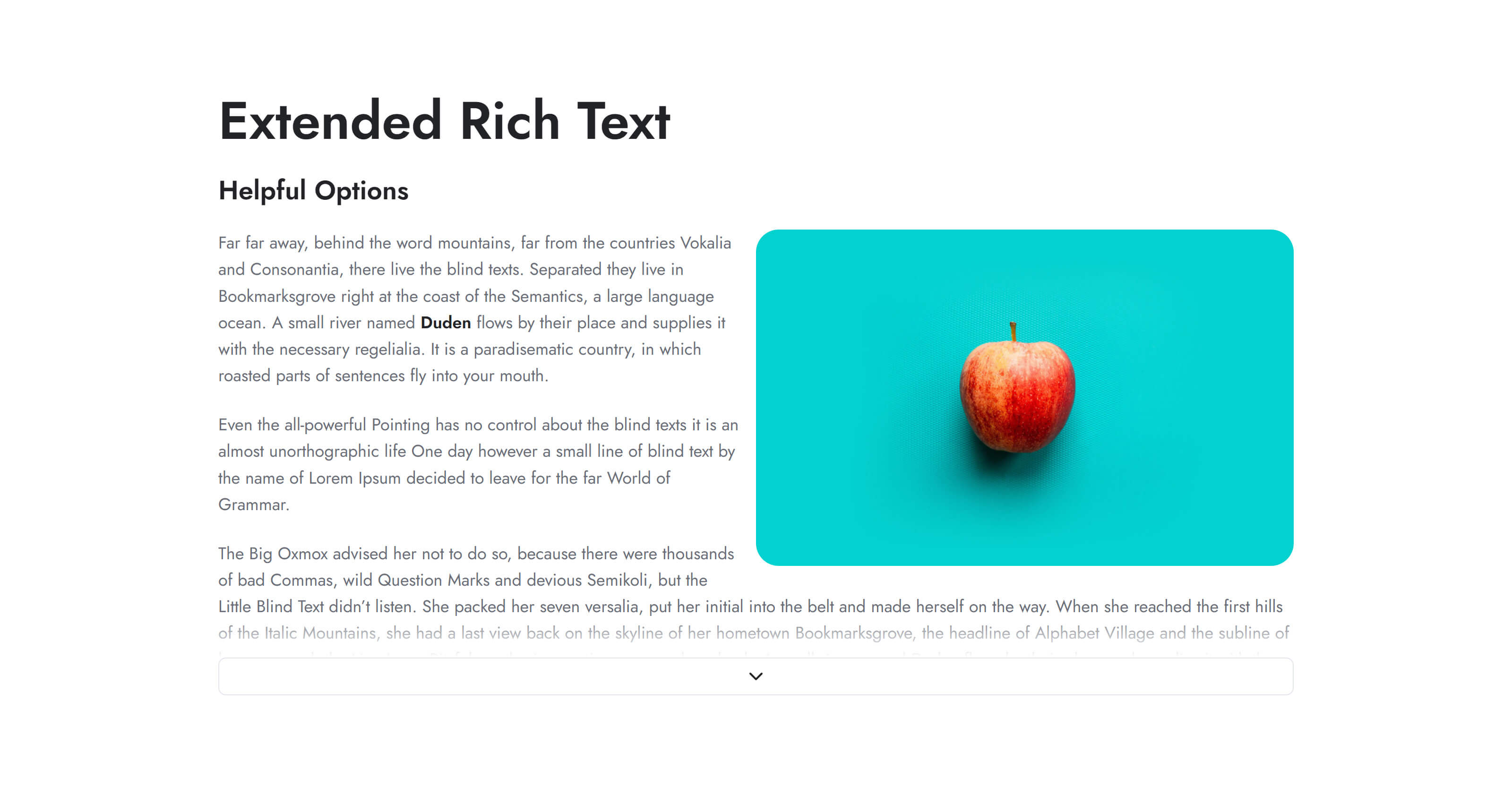 Act3 Rich Text Module Preview