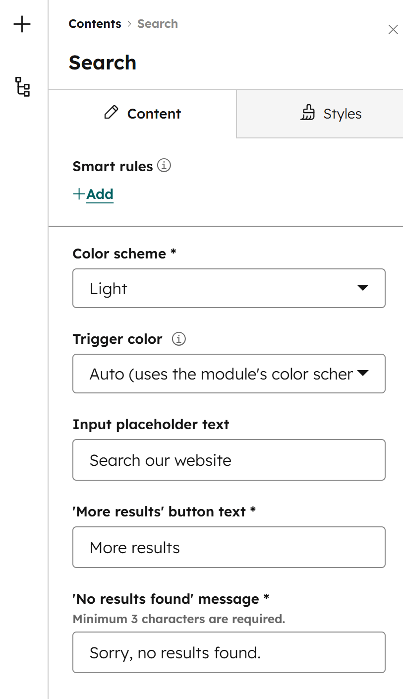 Act3 Search Module Contents