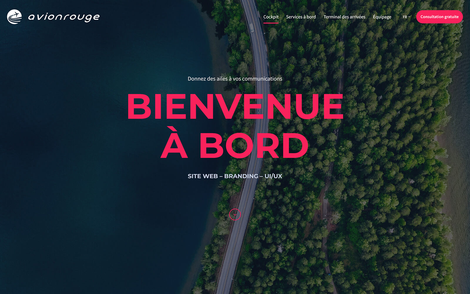 avionrouge.com website built with Act3
