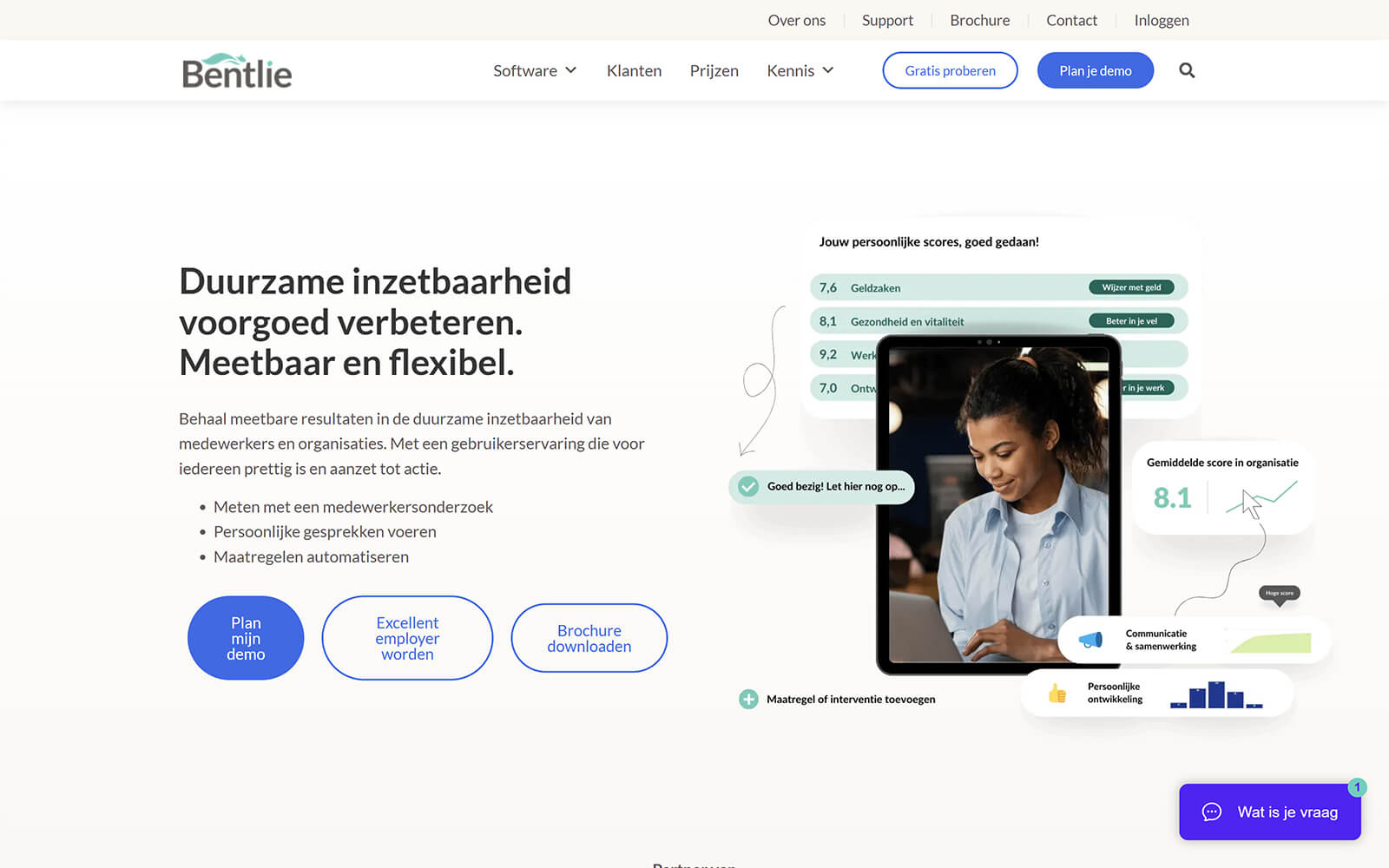 bentlie.nl website built with Act3