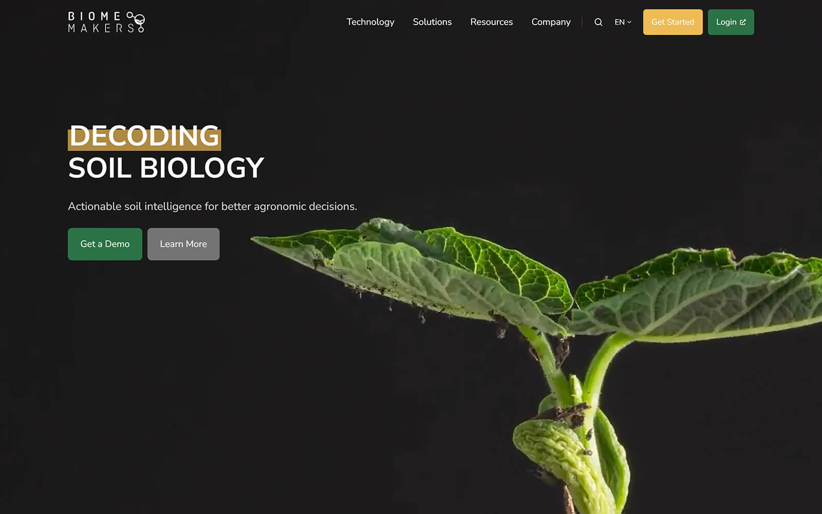 biomemakers.com website built with Act3