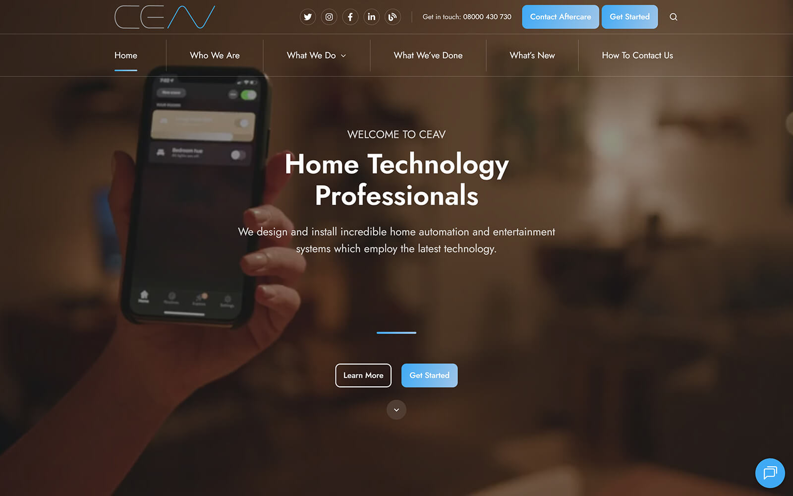 ceav.co.uk website built with Act3