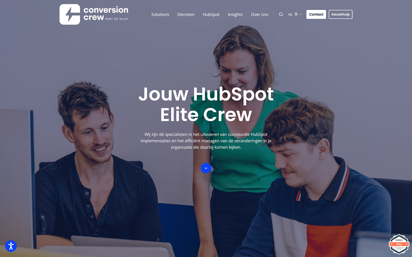 conversioncrew.com website built with Act3