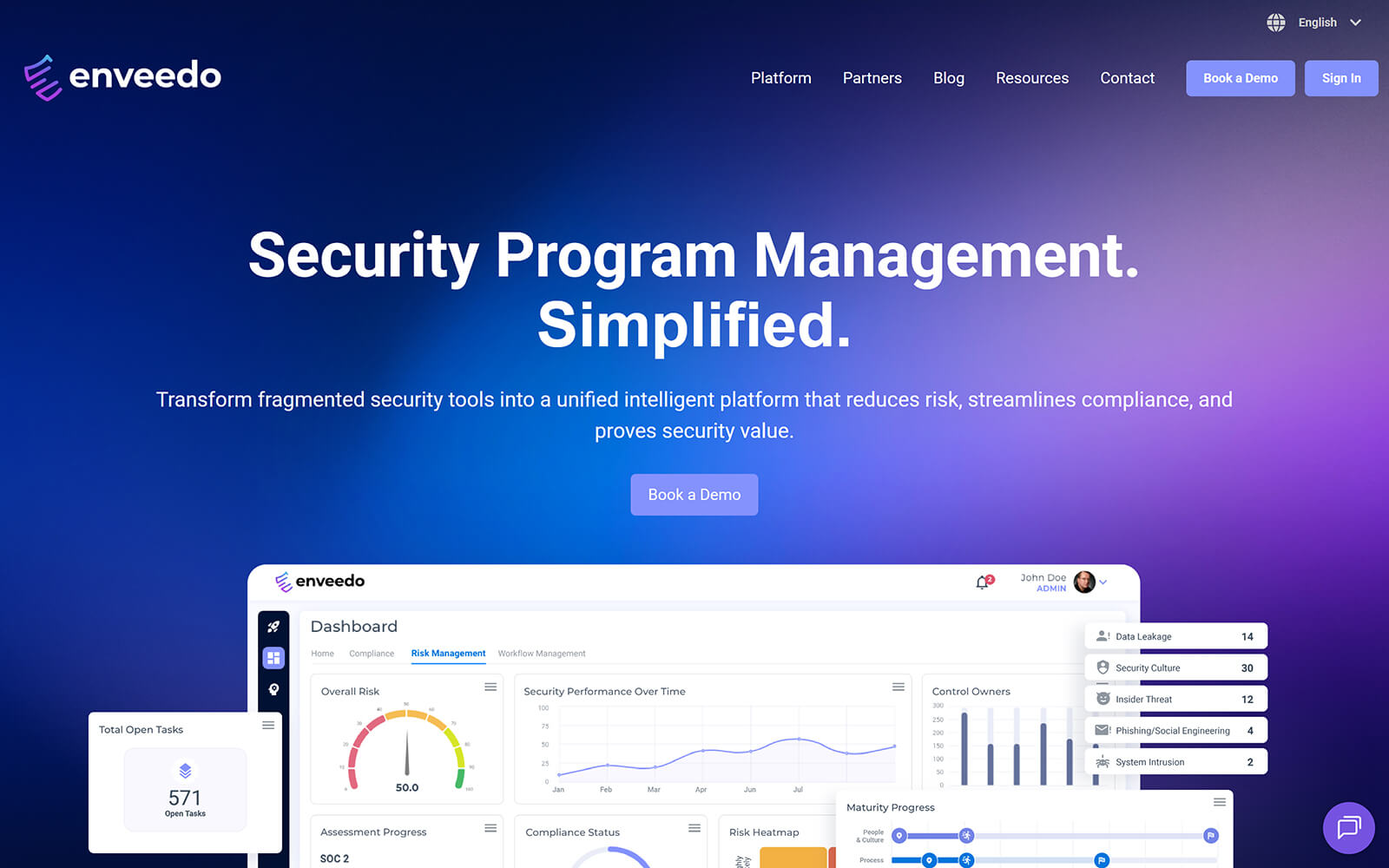 enveedo.com website built with Act3