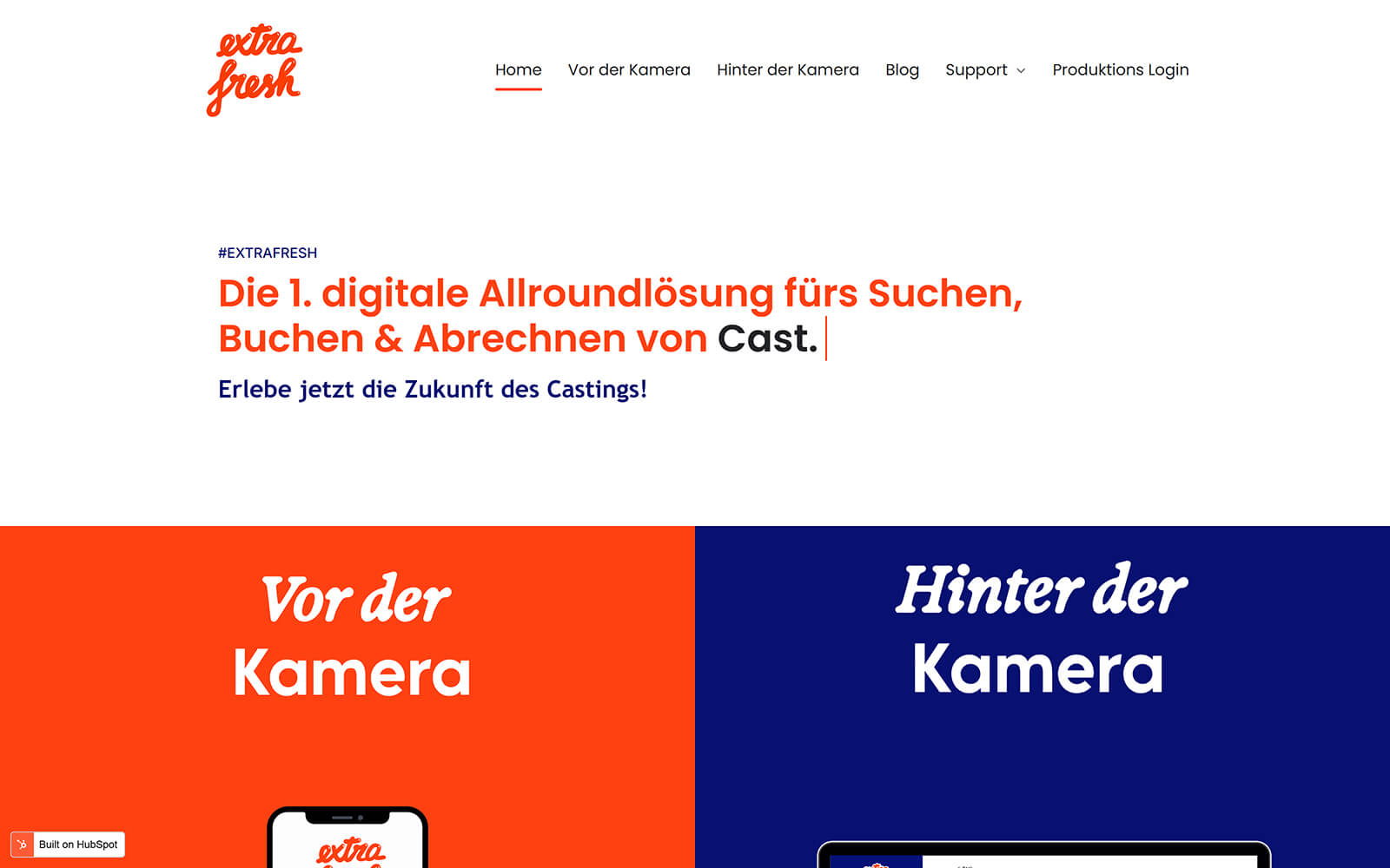 extrafresh.app website built with Act3