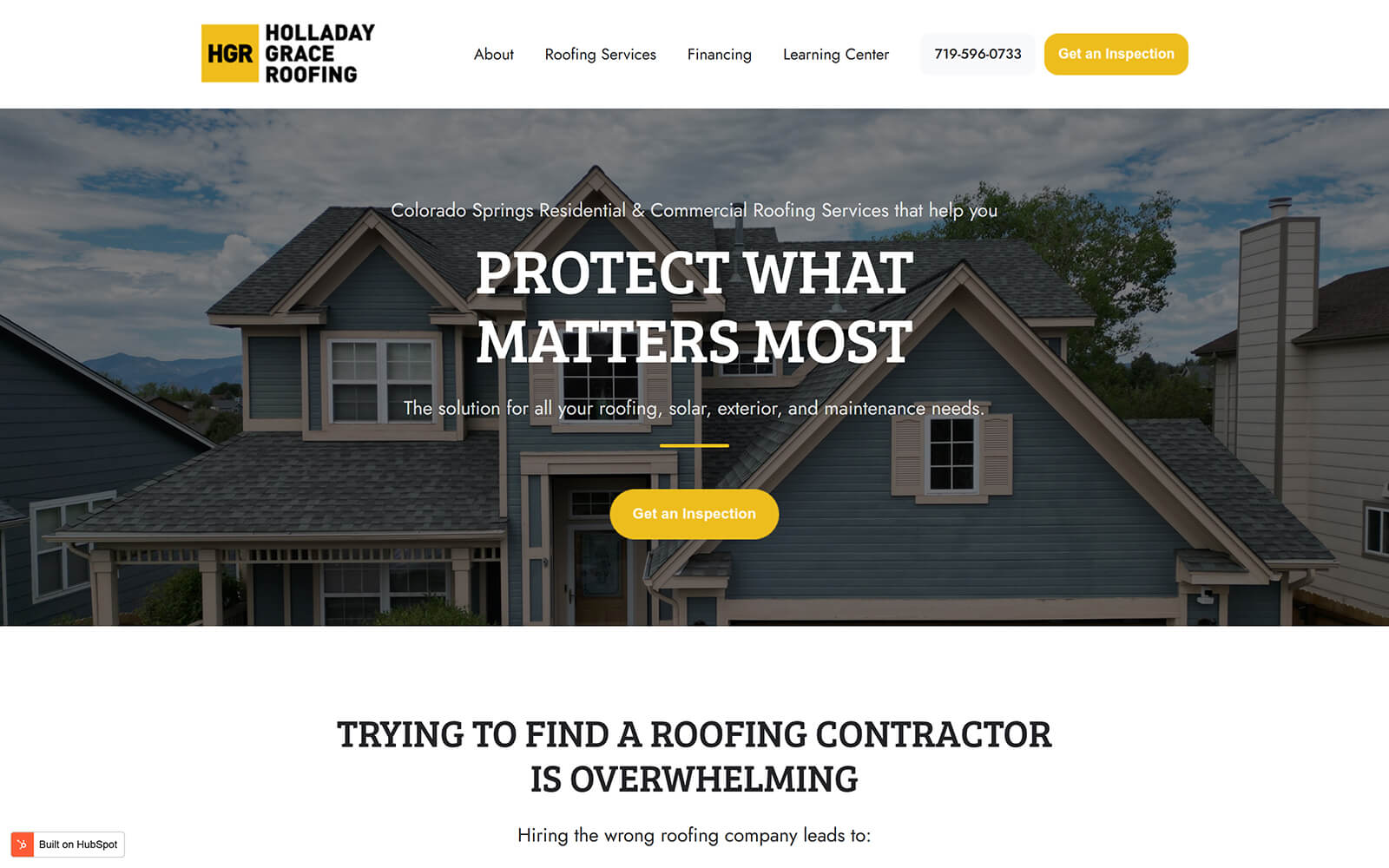 holladaygrace.com website built with Act3
