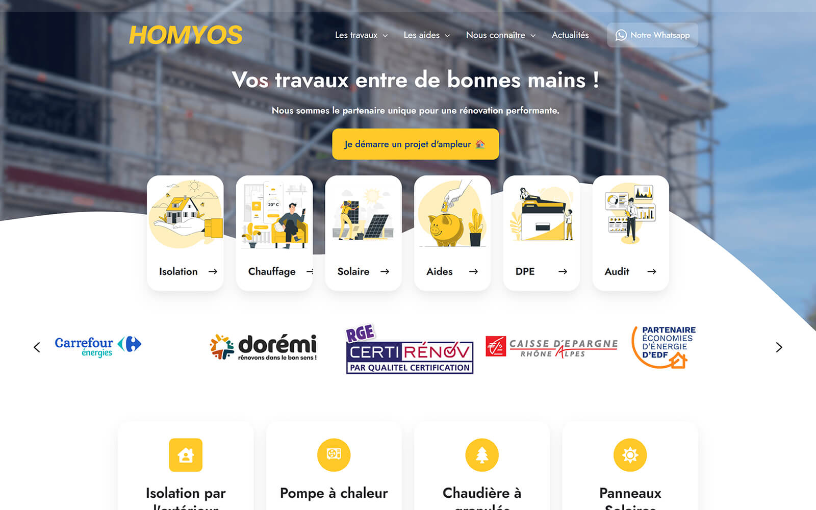 homyos.fr website built with Act3