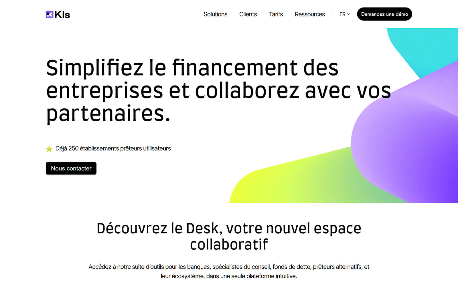 kls-desk.com website built with Act3