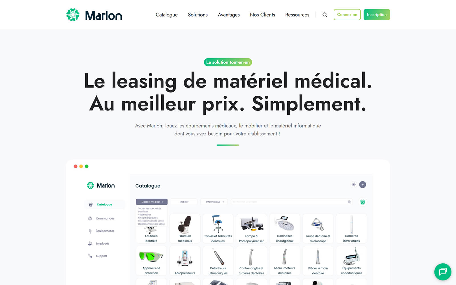 marlon.fr website built with Act3