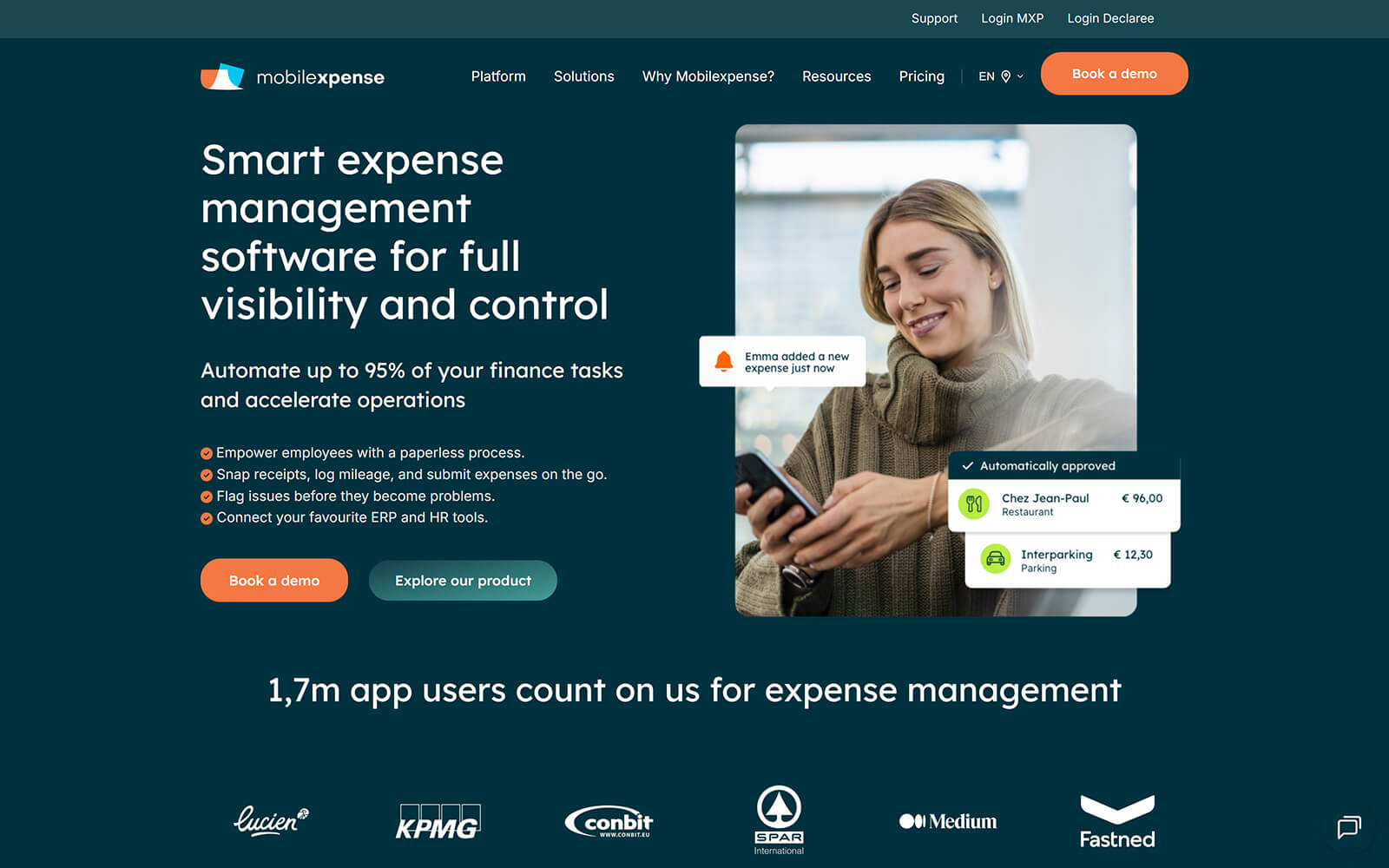 mobilexpense.com website built with Act3