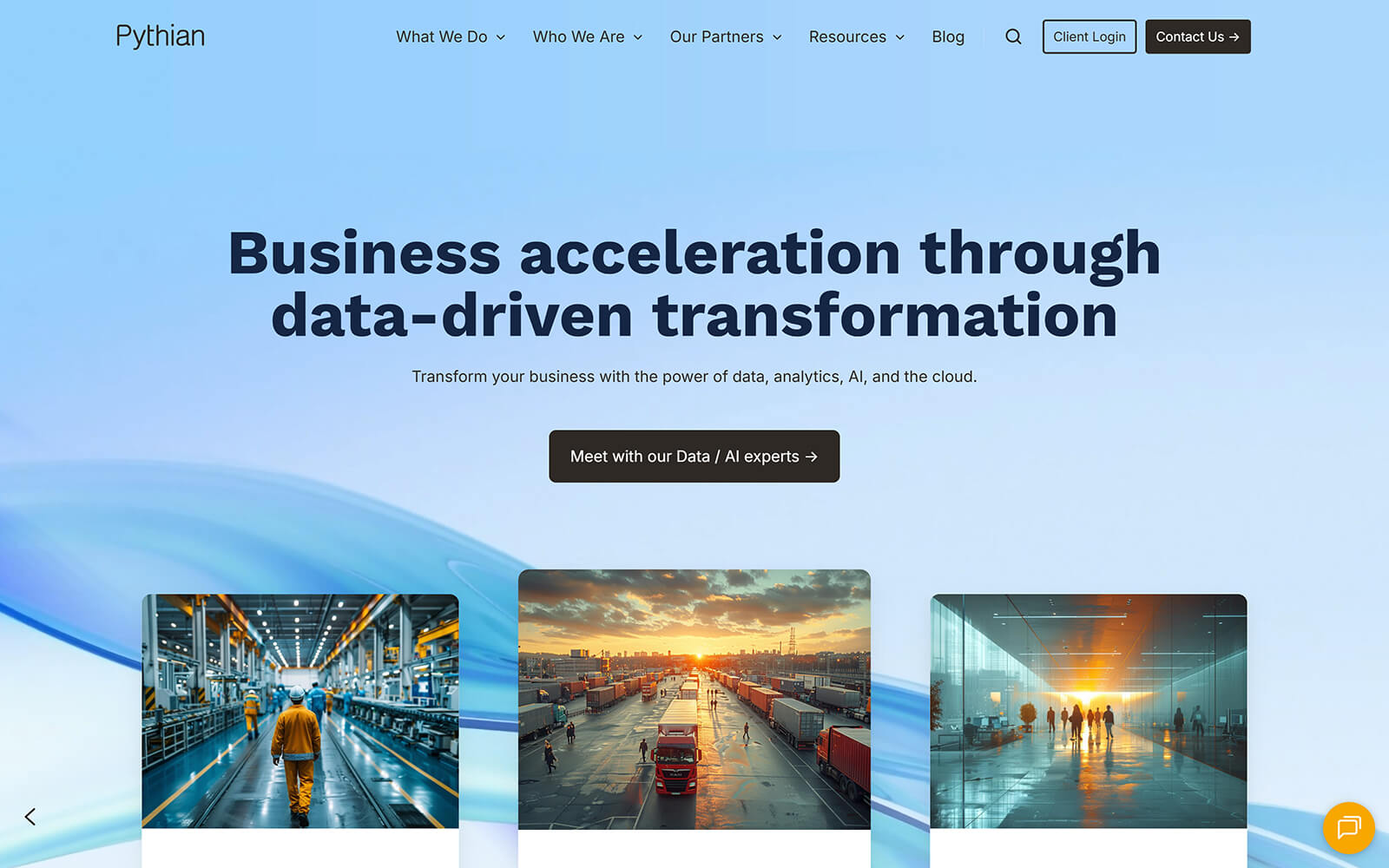 pythian.com website built with Act3