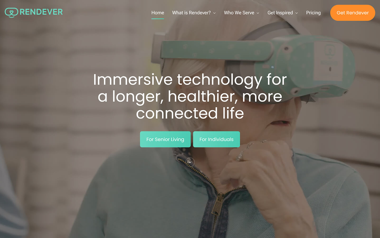 rendever.com website built with Act3