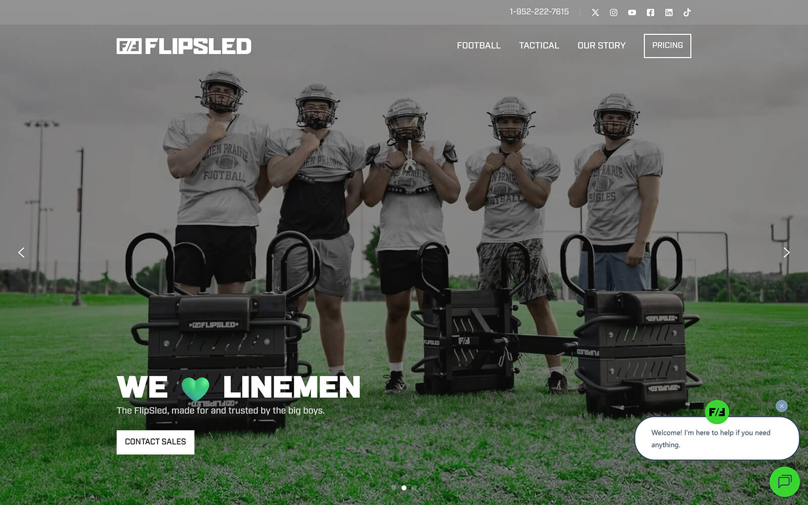 theflipsled.com website built with Act3