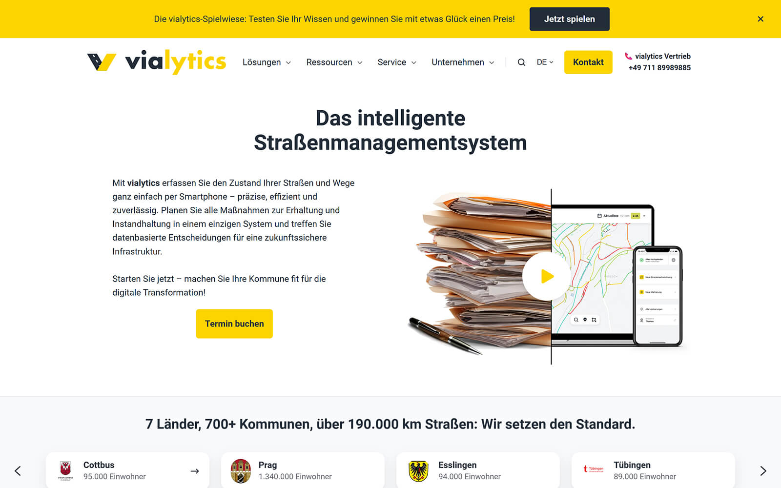 vialytics.de website built with Act3
