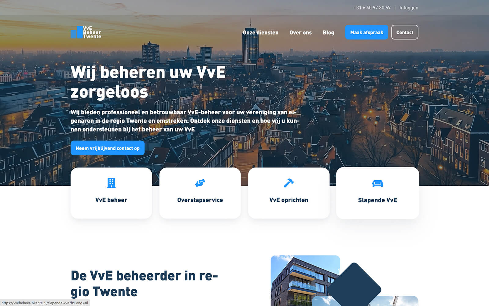 vvebeheer-twente.nl website built with Act3