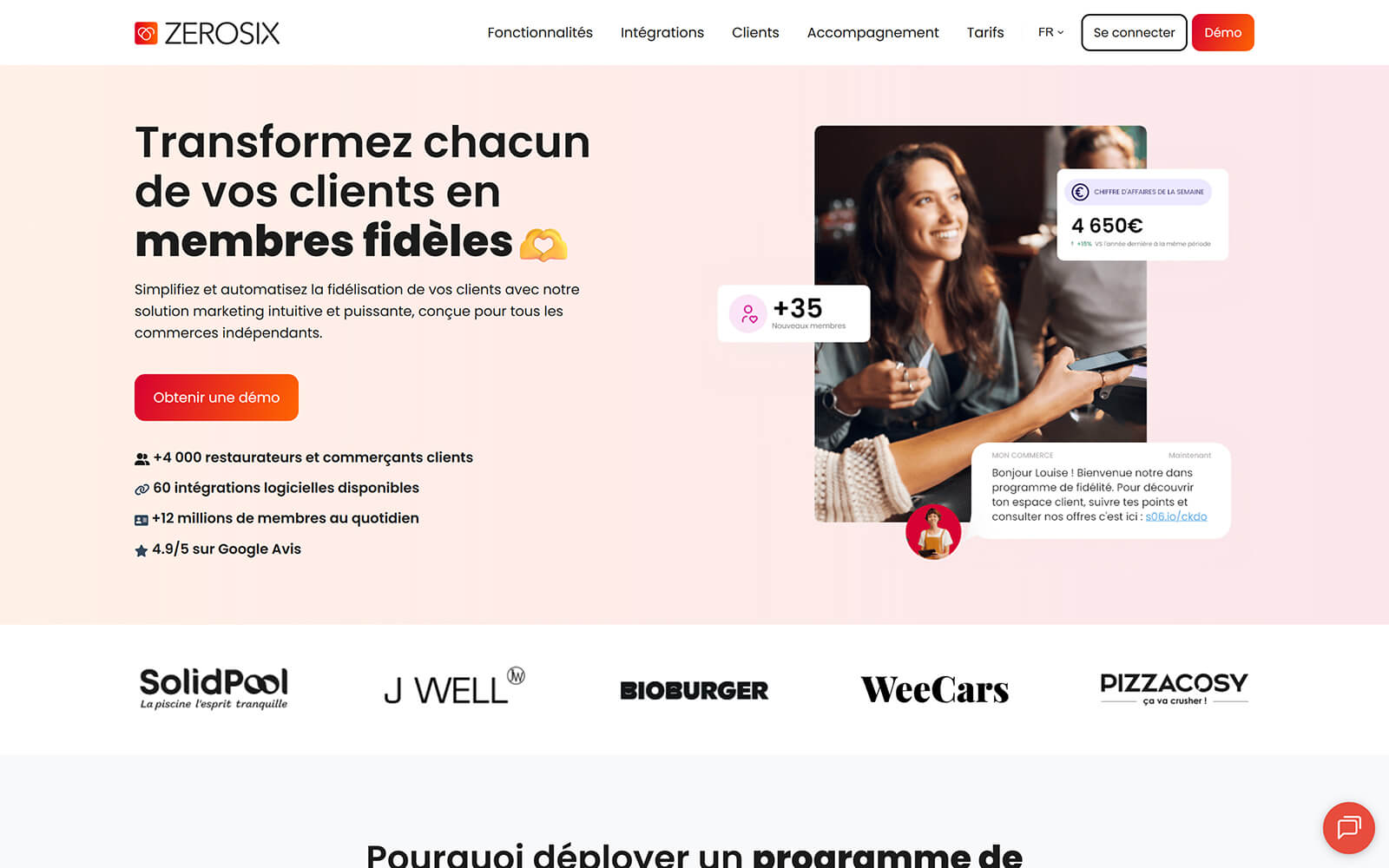 zerosix.com website built with Act3