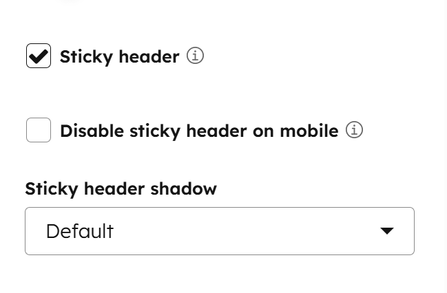 Act3 Theme Settings Components Header Sticky Header Options