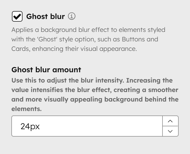 Act3 Theme Settings Miscellaneous Ghost Blur