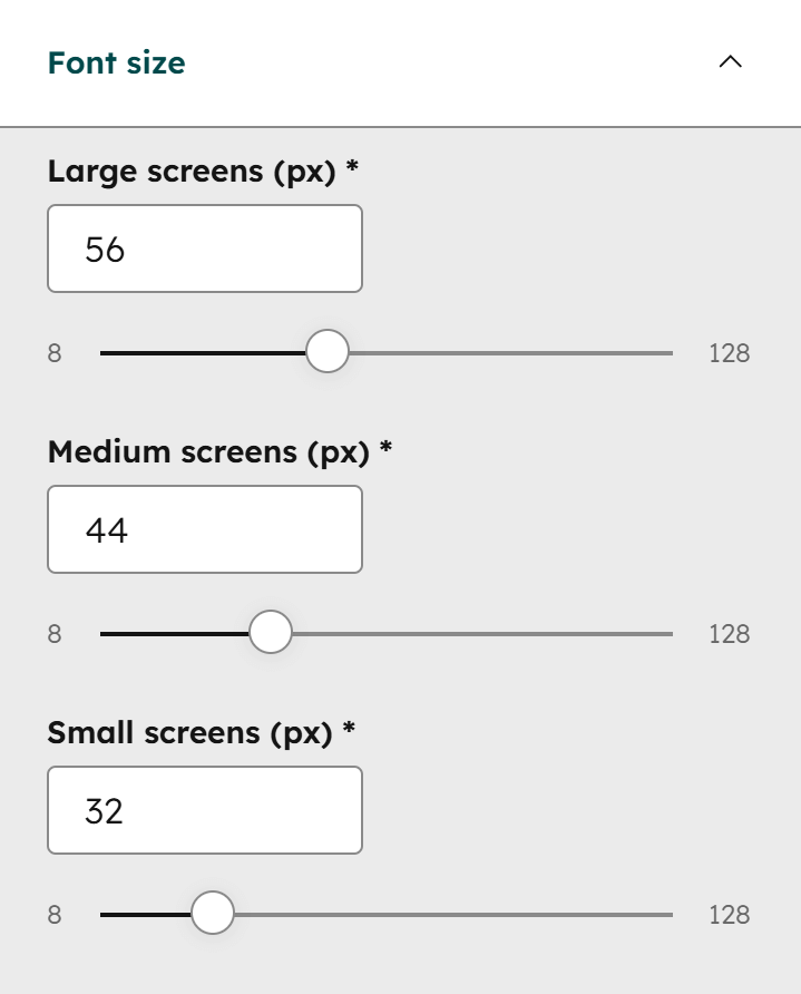 Act3 Theme Settings Typography Headings Font Size