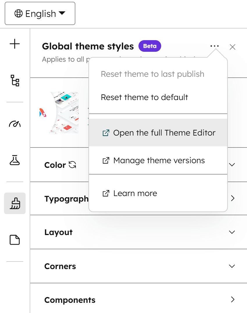 Global Theme Settings Icon Open Full Editor